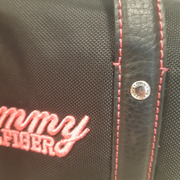 Mini Tommy H Black & Pink Tote - Picture 7 of 7